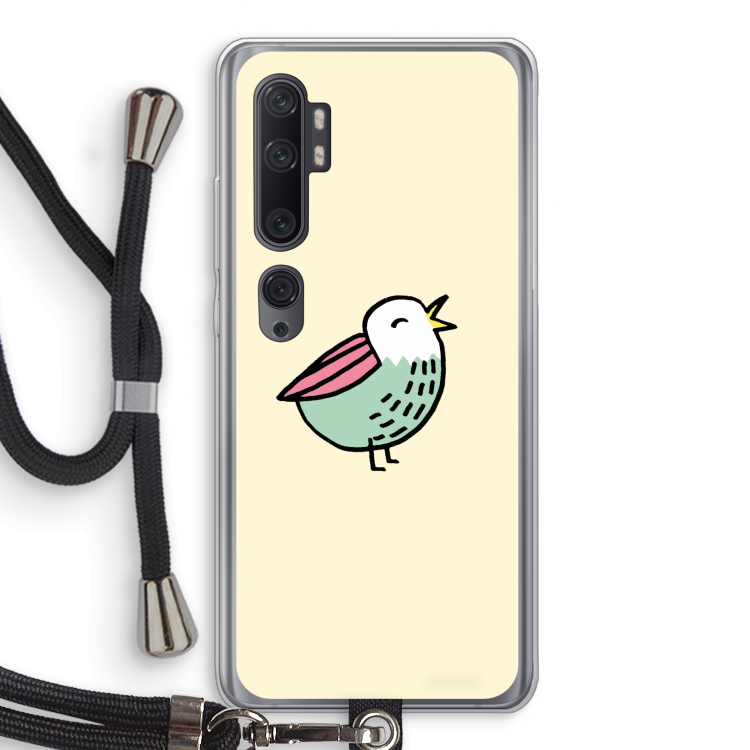 Birdy: Xiaomi Mi Note 10 Pro Transparant Hoesje met koord