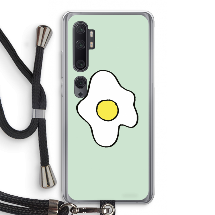 Spiegelei: Xiaomi Mi Note 10 Pro Transparant Hoesje met koord