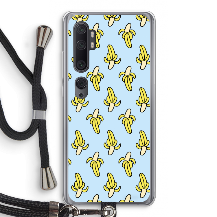 Bananas: Xiaomi Mi Note 10 Pro Transparant Hoesje met koord