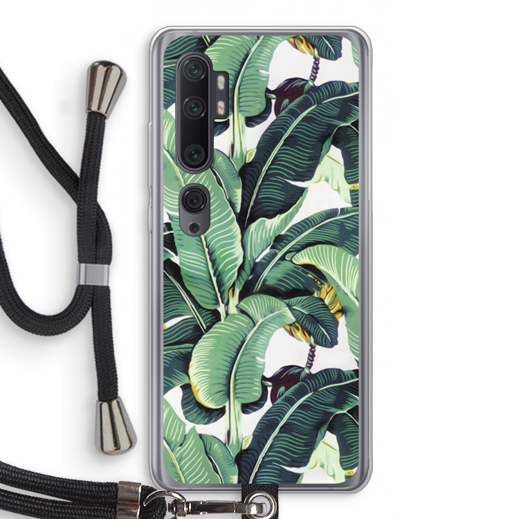 Bananenbladeren: Xiaomi Mi Note 10 Pro Transparant Hoesje met koord
