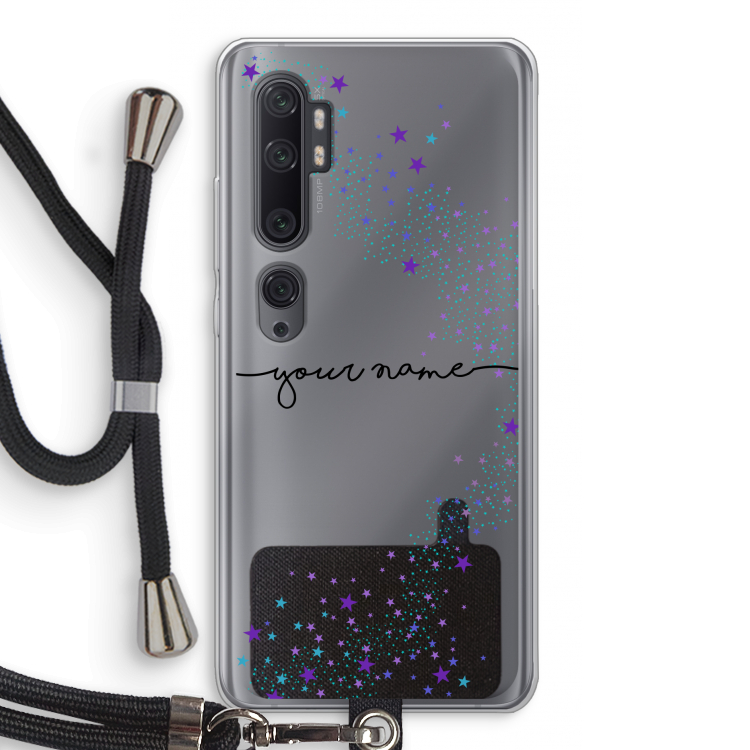 Sterren: Xiaomi Mi Note 10 Pro Transparant Hoesje met koord