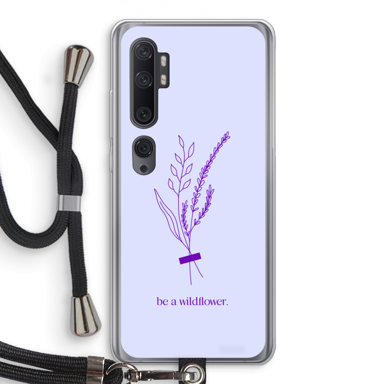 Be a wildflower: Xiaomi Mi Note 10 Pro Transparant Hoesje met koord