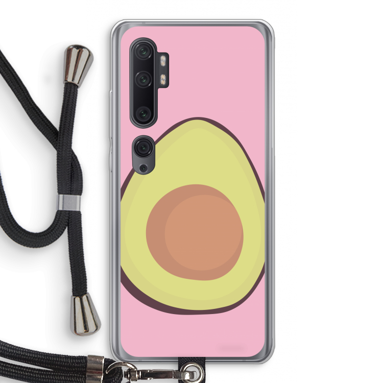 Avocado: Xiaomi Mi Note 10 Pro Transparant Hoesje met koord