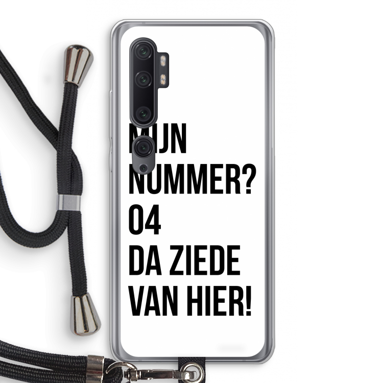 Da ziede van hier: Xiaomi Mi Note 10 Pro Transparant Hoesje met koord