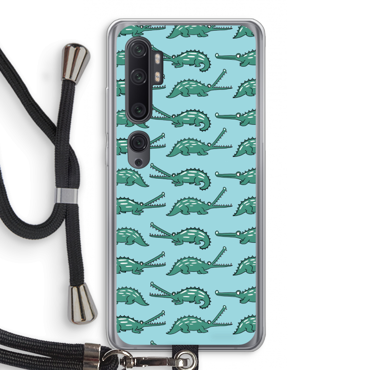 Kroko: Xiaomi Mi Note 10 Pro Transparant Hoesje met koord