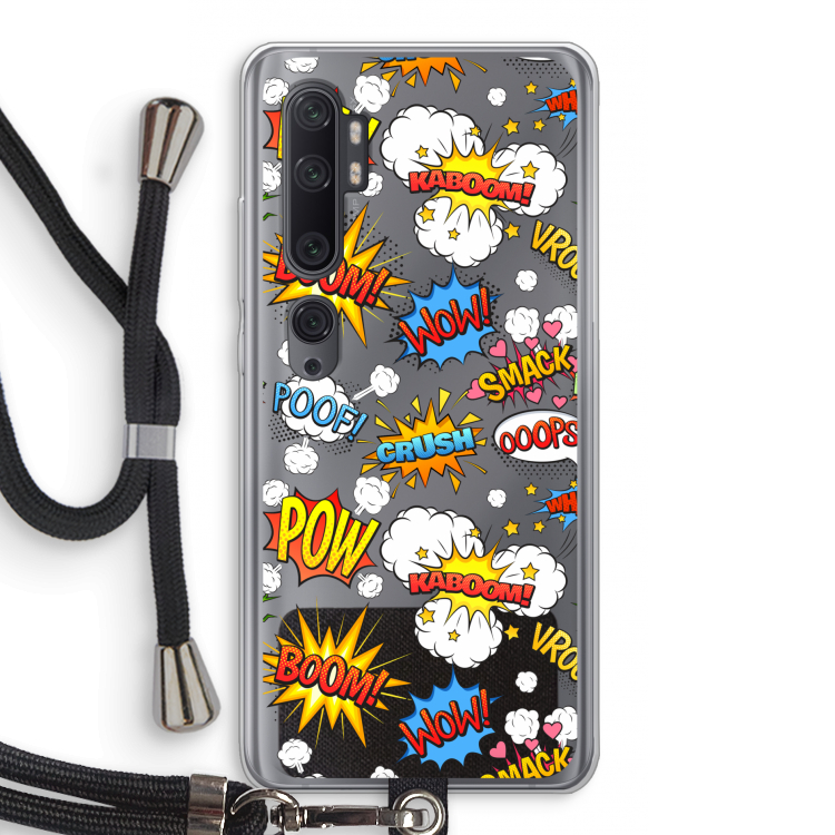 Pow Smack: Xiaomi Mi Note 10 Pro Transparant Hoesje met koord