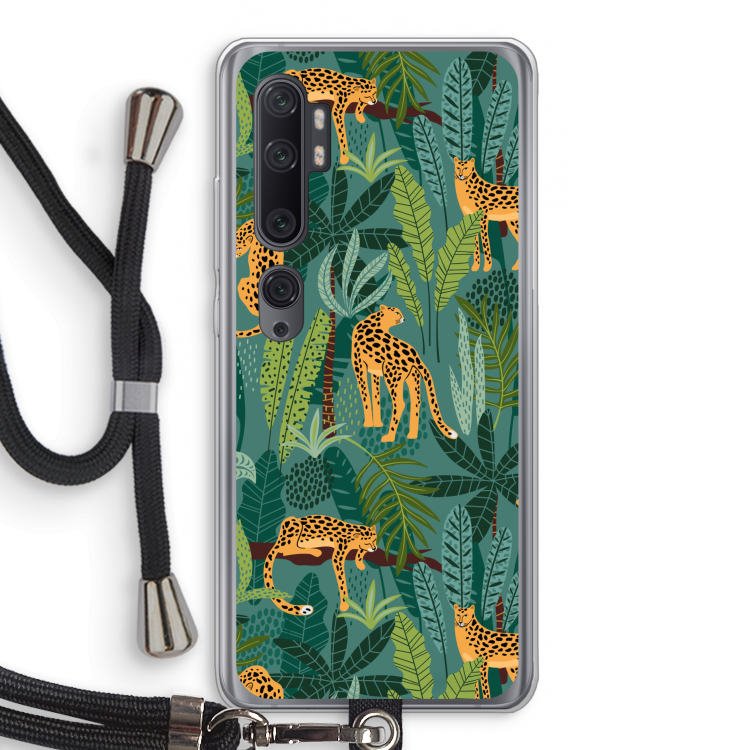 Luipaard 2: Xiaomi Mi Note 10 Pro Transparant Hoesje met koord