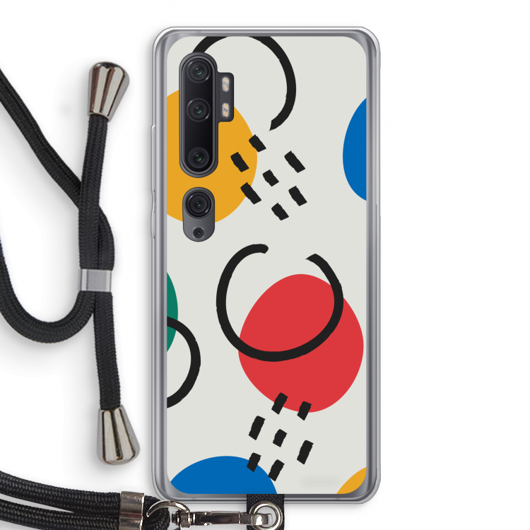 Illustratieve pop 3: Xiaomi Mi Note 10 Pro Transparant Hoesje met koord