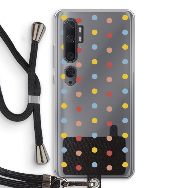 Bollen: Xiaomi Mi Note 10 Pro Transparant Hoesje met koord
