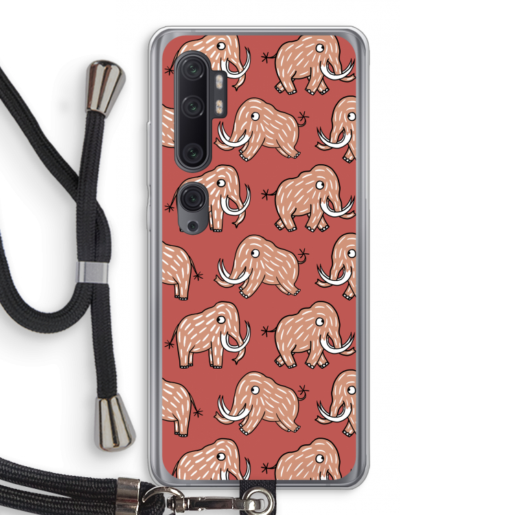 Mammoet: Xiaomi Mi Note 10 Pro Transparant Hoesje met koord
