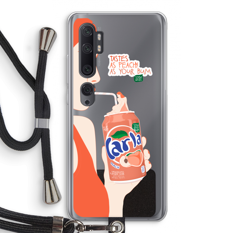Peach please!: Xiaomi Mi Note 10 Pro Transparant Hoesje met koord