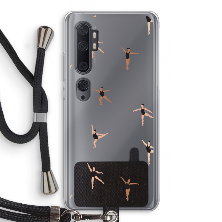 Dancing #1: Xiaomi Mi Note 10 Pro Transparant Hoesje met koord