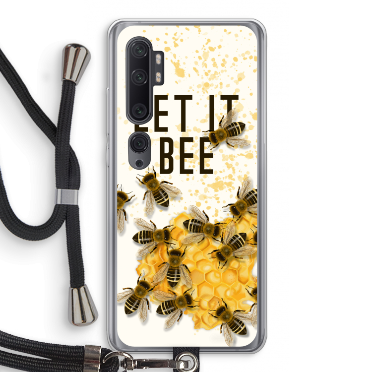 Let it bee: Xiaomi Mi Note 10 Pro Transparant Hoesje met koord