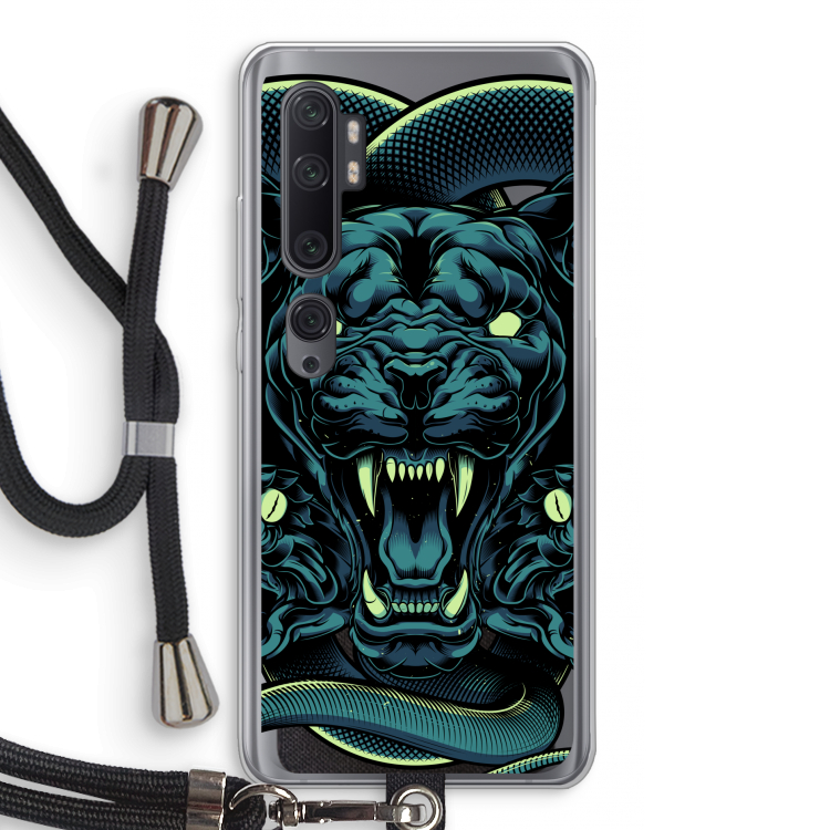 Cougar and Vipers: Xiaomi Mi Note 10 Pro Transparant Hoesje met koord
