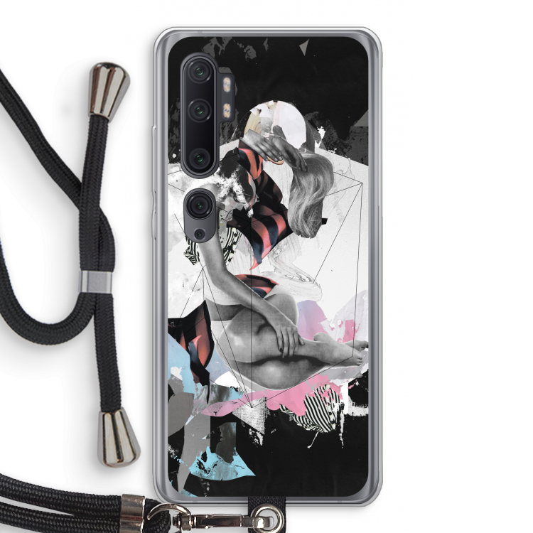 Camouflage de sommeil: Xiaomi Mi Note 10 Pro Transparant Hoesje met koord