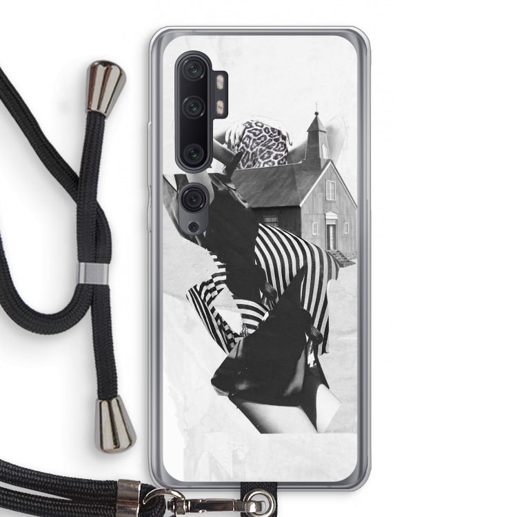 House: Xiaomi Mi Note 10 Pro Transparant Hoesje met koord