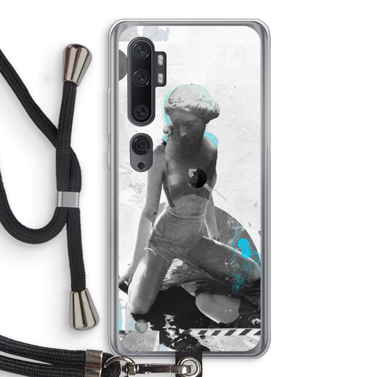 I will not feel a thing: Xiaomi Mi Note 10 Pro Transparant Hoesje met koord