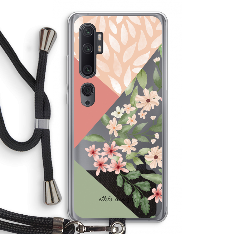 Sweet heaven geometrics: Xiaomi Mi Note 10 Pro Transparant Hoesje met koord