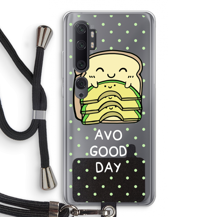 Avo Good Day: Xiaomi Mi Note 10 Pro Transparant Hoesje met koord