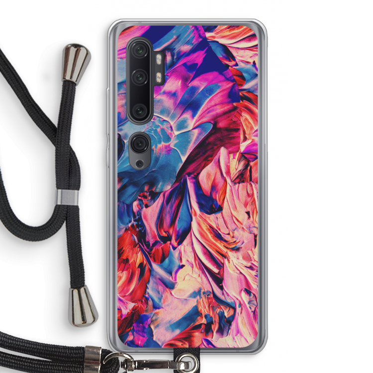 Pink Orchard: Xiaomi Mi Note 10 Pro Transparant Hoesje met koord