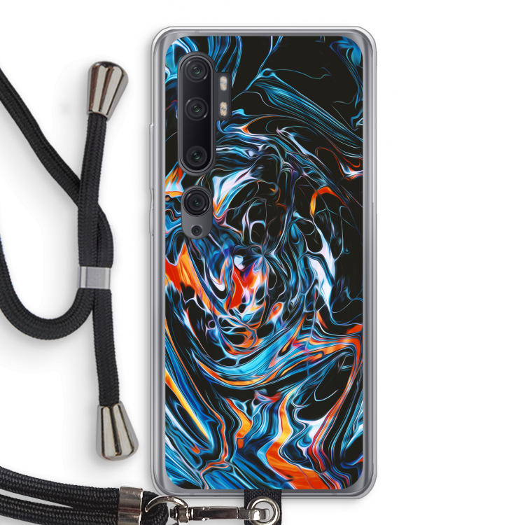Black Unicorn: Xiaomi Mi Note 10 Pro Transparant Hoesje met koord