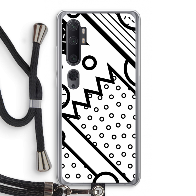 Pop Art #4: Xiaomi Mi Note 10 Pro Transparant Hoesje met koord