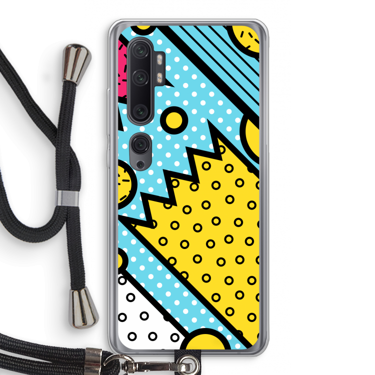 Pop Art #1: Xiaomi Mi Note 10 Pro Transparant Hoesje met koord