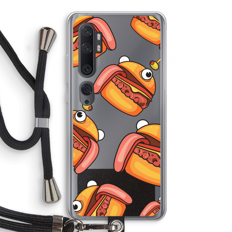 Hamburger: Xiaomi Mi Note 10 Pro Transparant Hoesje met koord
