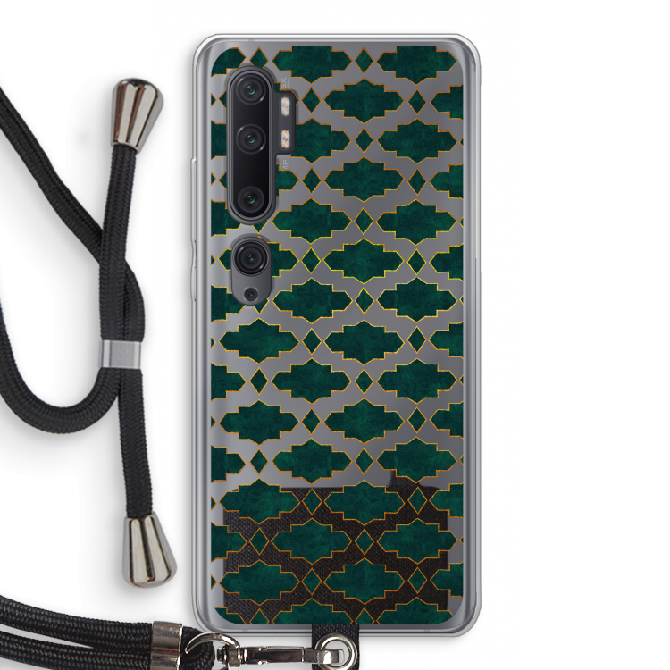 Moroccan tiles: Xiaomi Mi Note 10 Pro Transparant Hoesje met koord