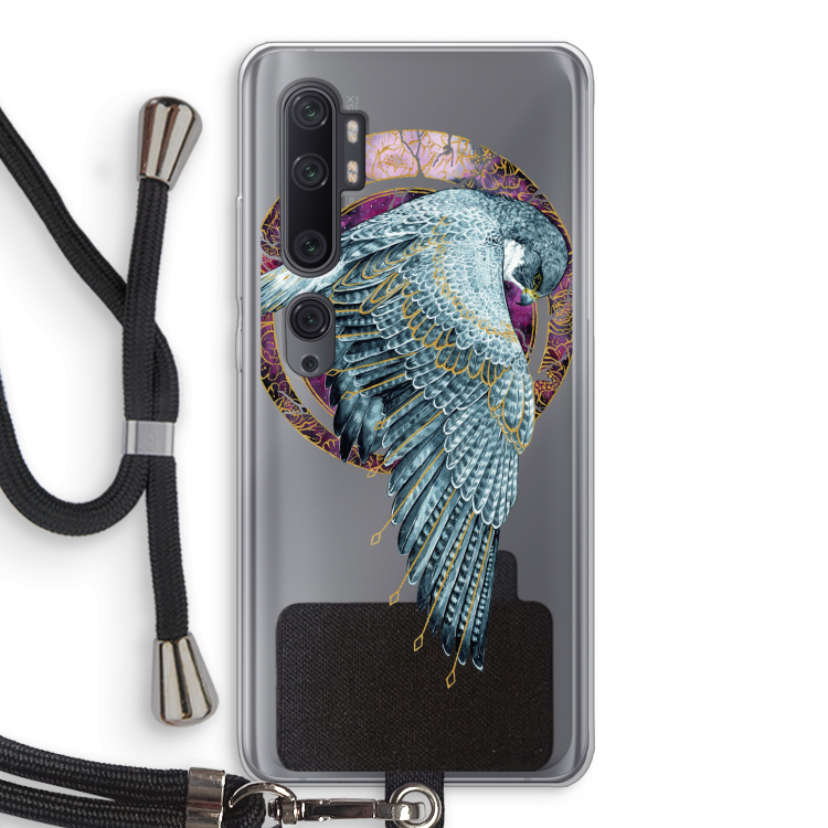 Golden Falcon: Xiaomi Mi Note 10 Pro Transparant Hoesje met koord