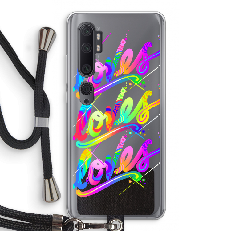 Loves: Xiaomi Mi Note 10 Pro Transparant Hoesje met koord