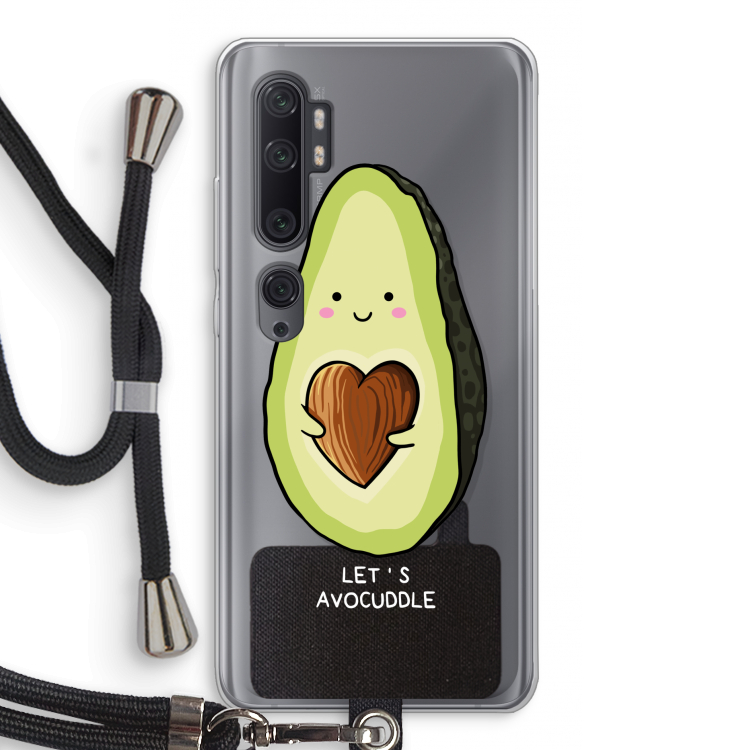 Avocuddle: Xiaomi Mi Note 10 Pro Transparant Hoesje met koord