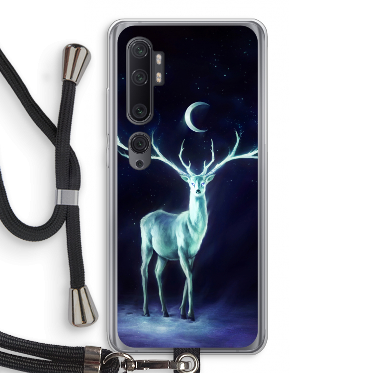 Nightbringer: Xiaomi Mi Note 10 Pro Transparant Hoesje met koord