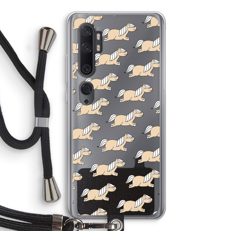 Ponys: Xiaomi Mi Note 10 Pro Transparant Hoesje met koord