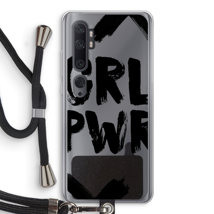 Girl Power #2: Xiaomi Mi Note 10 Pro Transparant Hoesje met koord