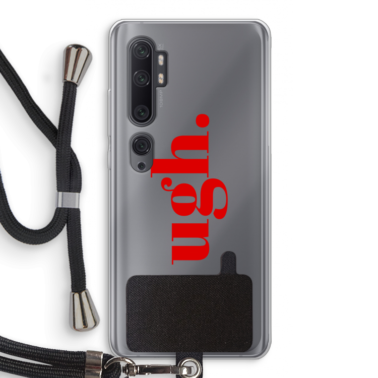 Ugh: Xiaomi Mi Note 10 Pro Transparant Hoesje met koord