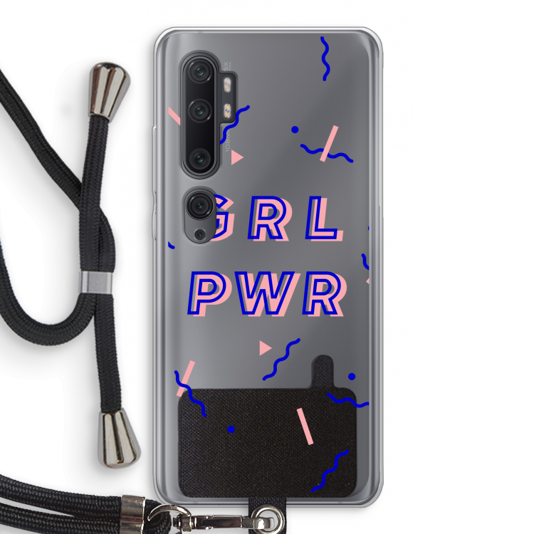 GRL PWR: Xiaomi Mi Note 10 Pro Transparant Hoesje met koord