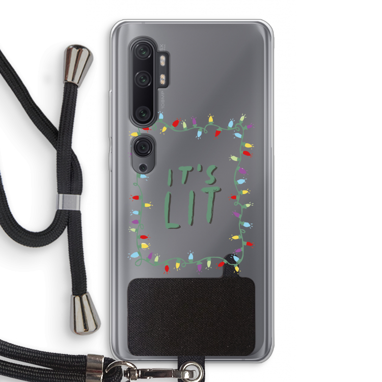 It's Lit: Xiaomi Mi Note 10 Pro Transparant Hoesje met koord