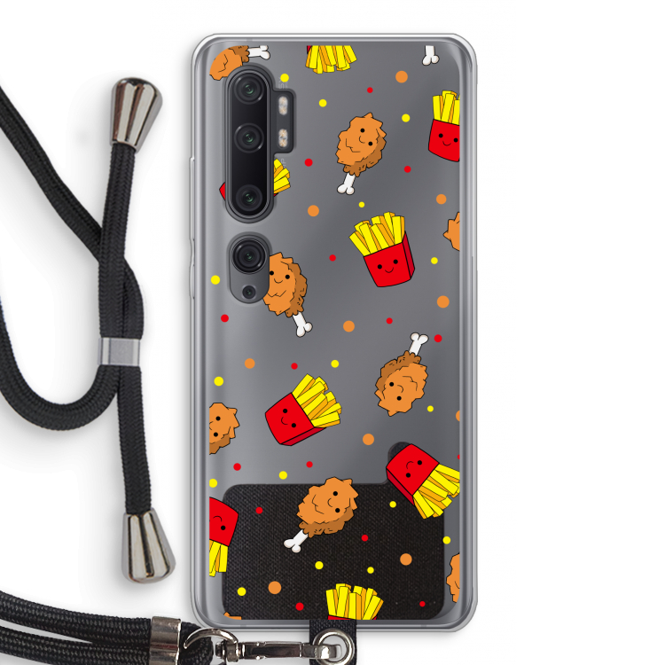 Chicken 'n Fries: Xiaomi Mi Note 10 Pro Transparant Hoesje met koord