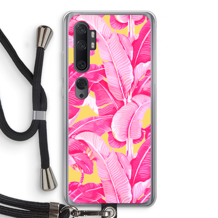Pink Banana: Xiaomi Mi Note 10 Pro Transparant Hoesje met koord