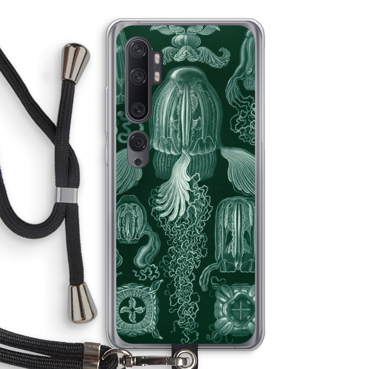 Haeckel Cubomedusae: Xiaomi Mi Note 10 Pro Transparant Hoesje met koord