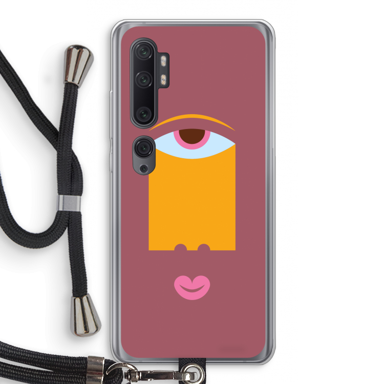 Mono V: Xiaomi Mi Note 10 Pro Transparant Hoesje met koord