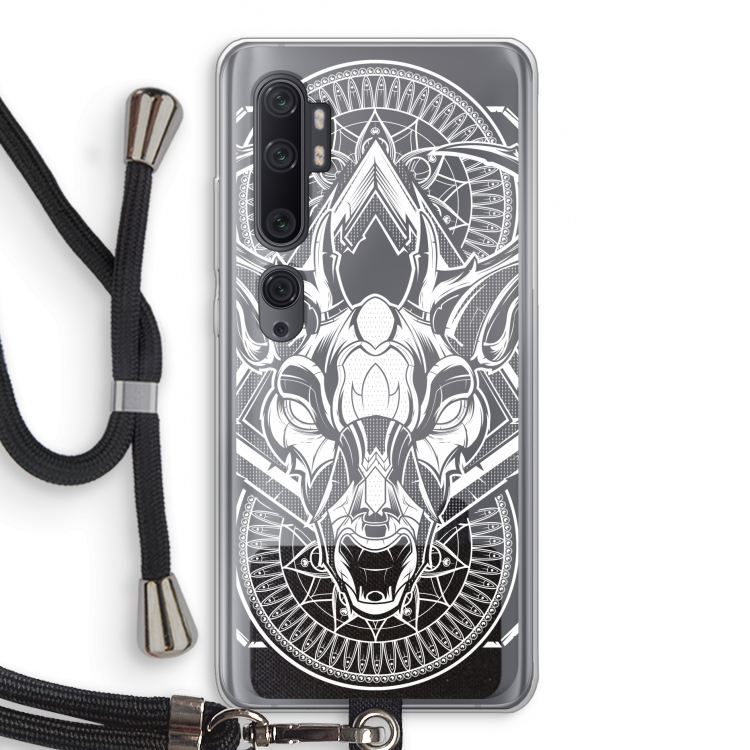 Oh Deer: Xiaomi Mi Note 10 Pro Transparant Hoesje met koord