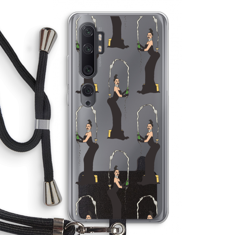 Pop Some Kim: Xiaomi Mi Note 10 Pro Transparant Hoesje met koord