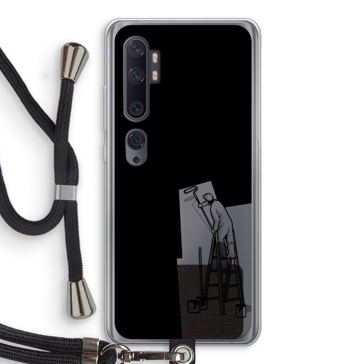 Musketon Painter: Xiaomi Mi Note 10 Pro Transparant Hoesje met koord