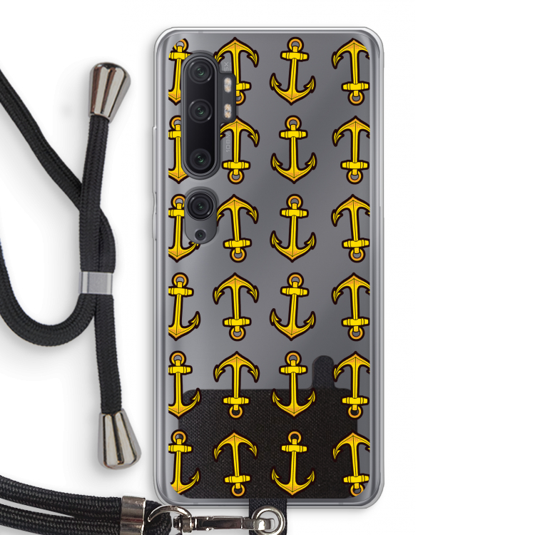 Musketon Anchor: Xiaomi Mi Note 10 Pro Transparant Hoesje met koord