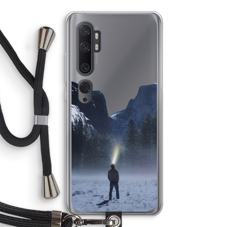 Wanderlust: Xiaomi Mi Note 10 Pro Transparant Hoesje met koord
