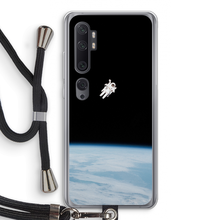 Alone in Space: Xiaomi Mi Note 10 Pro Transparant Hoesje met koord