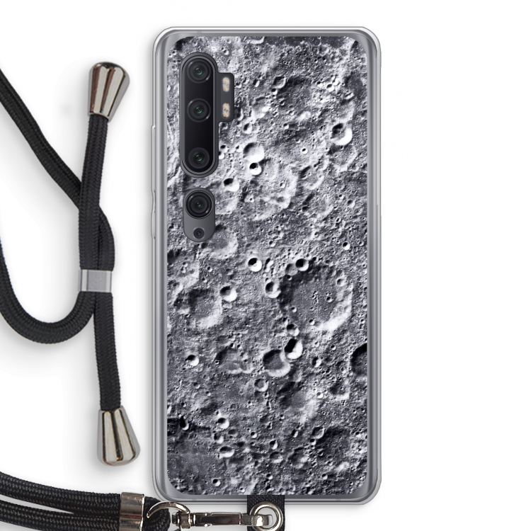 Maanlandschap: Xiaomi Mi Note 10 Pro Transparant Hoesje met koord