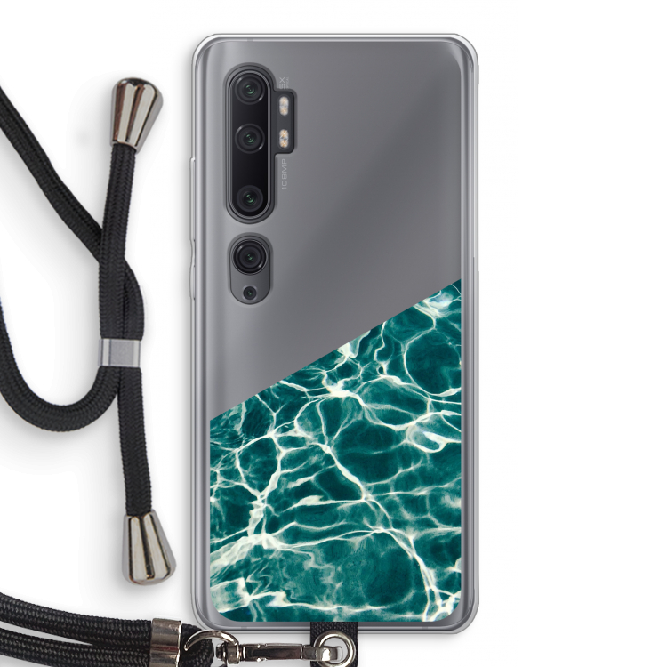 Weerkaatsing water: Xiaomi Mi Note 10 Pro Transparant Hoesje met koord
